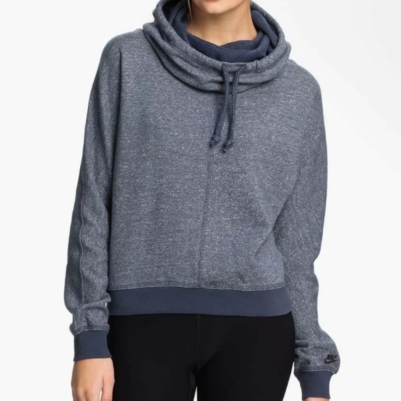 Nike Tops - Nike Womens Funnel Cowl Neck Stanton Hoodie Sz S